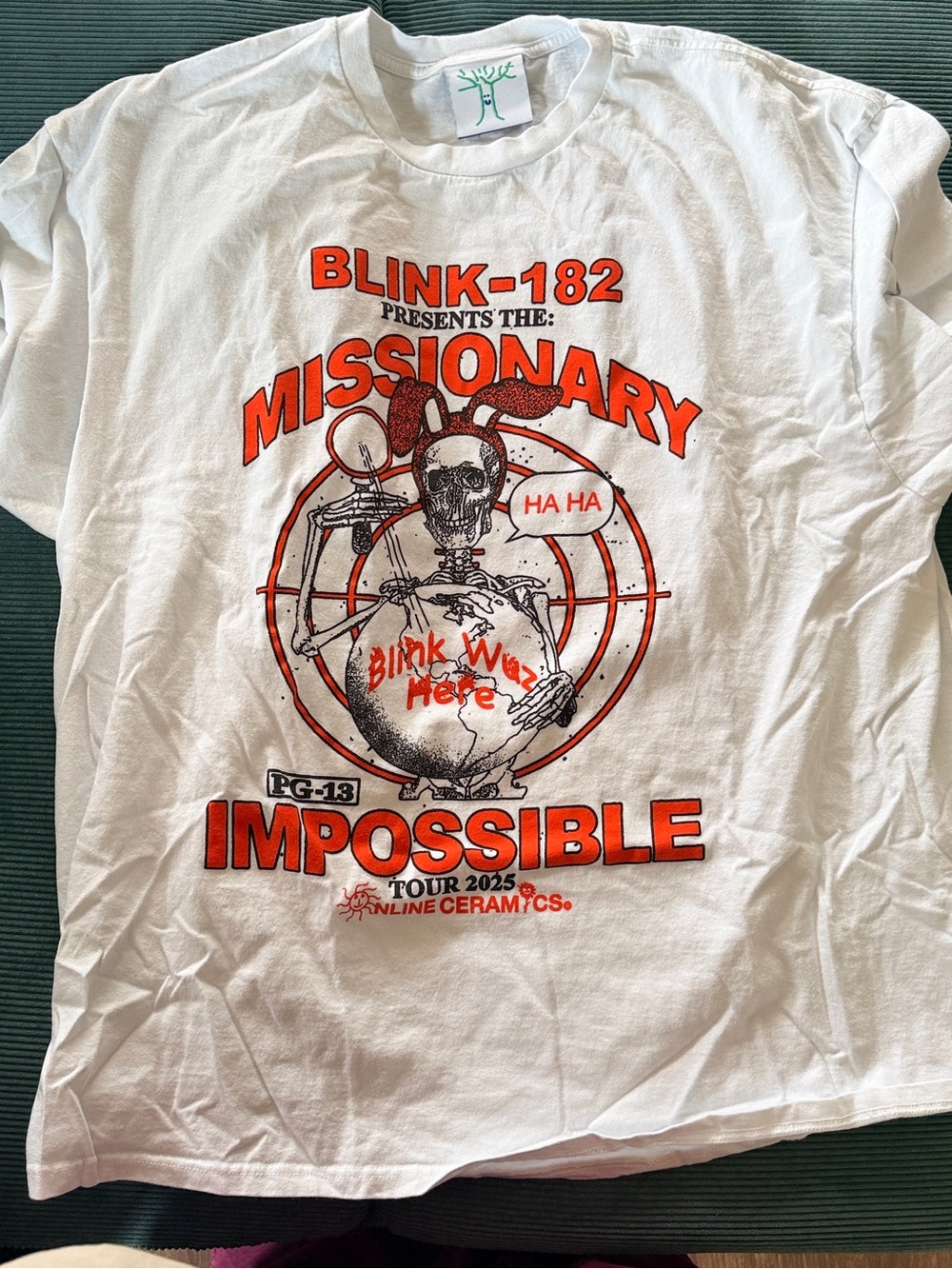 Online Ceramics Blink-182 Tour Shirt